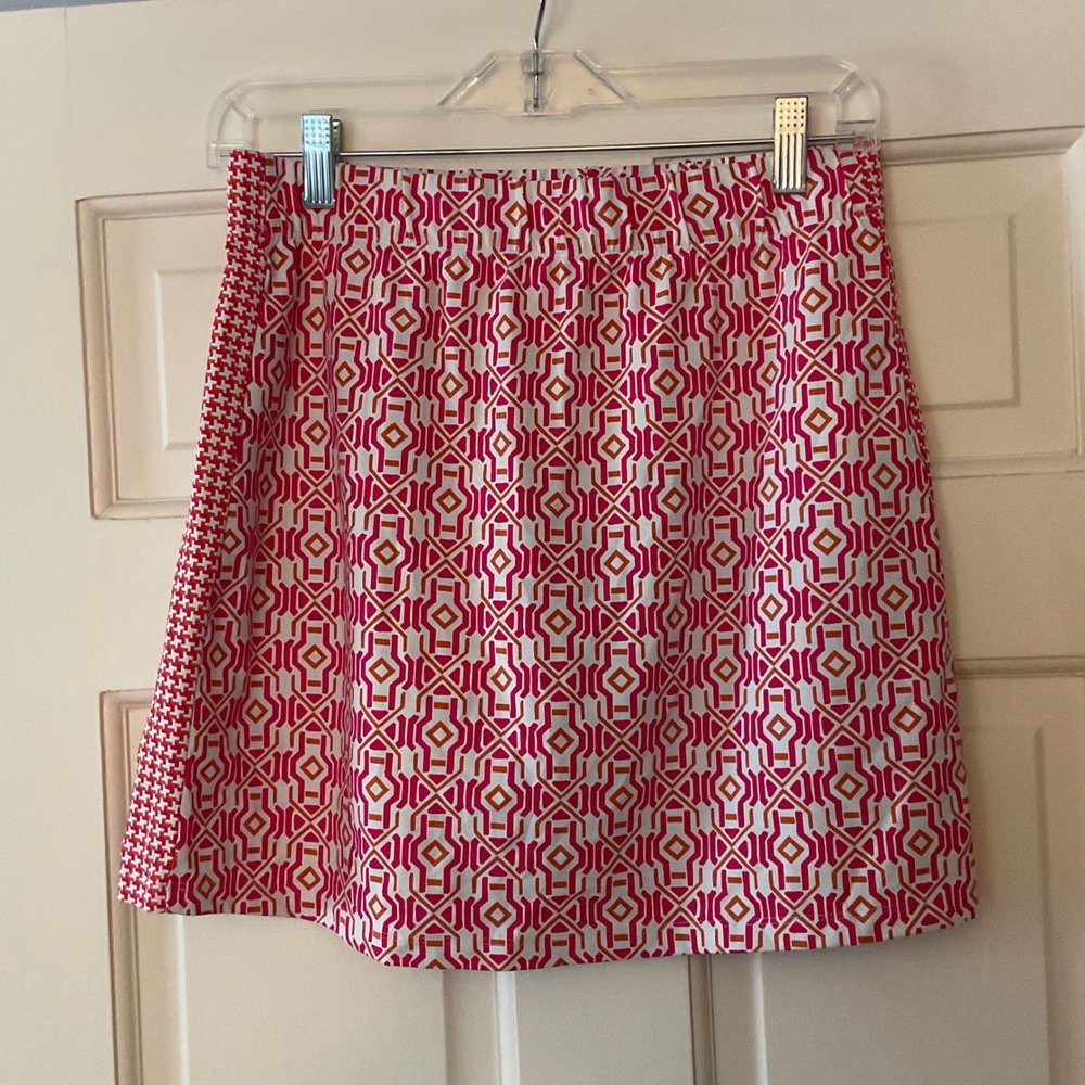 J.McLaughlin Skort Pink Geometric Catalina Cloth Skirt Golf Tennis Small - Picture 7 of 10
